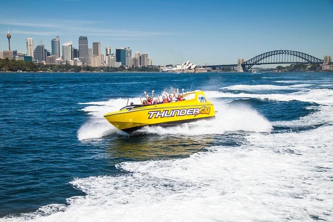 30-Minute Sydney Harbour Jet Boat Ride on Thunder Twist - Safety instructions, ponchos, and the wet factor