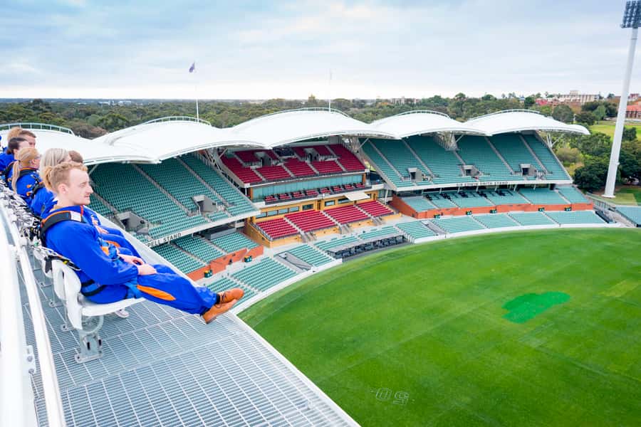 Adelaide: Rooftop Climbing Experience of the Adelaide Oval - The climb itself: stairs, ladders, and open grating