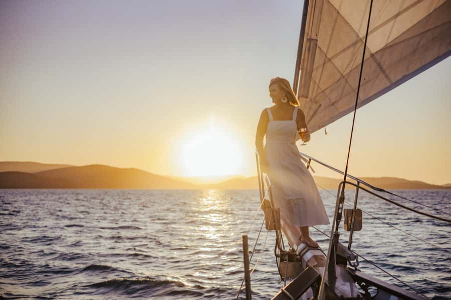 Airlie: Adults Only Sunset Sail with Aperol Spritz/Antipasto - Setting out from Coral Sea Marina