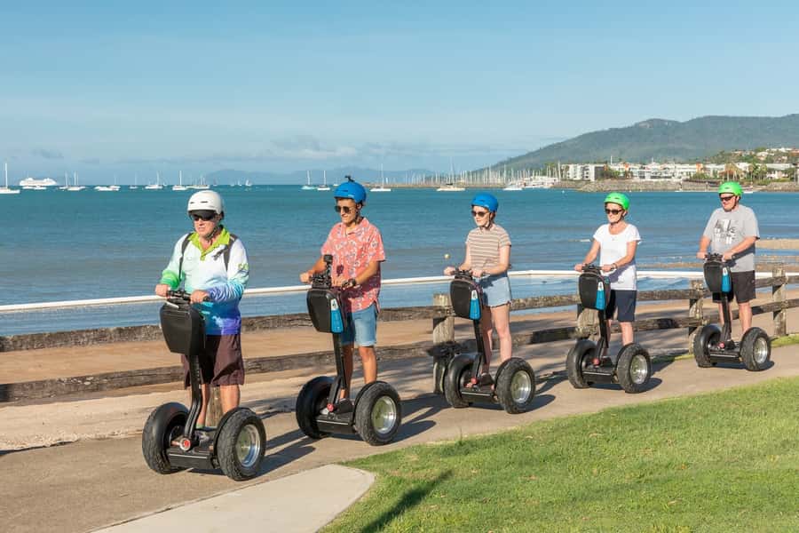 Airlie Beach: 3-Hour Sunset Segway Tour with Dinner - Reaching Cannonvale Beach, then turning back
