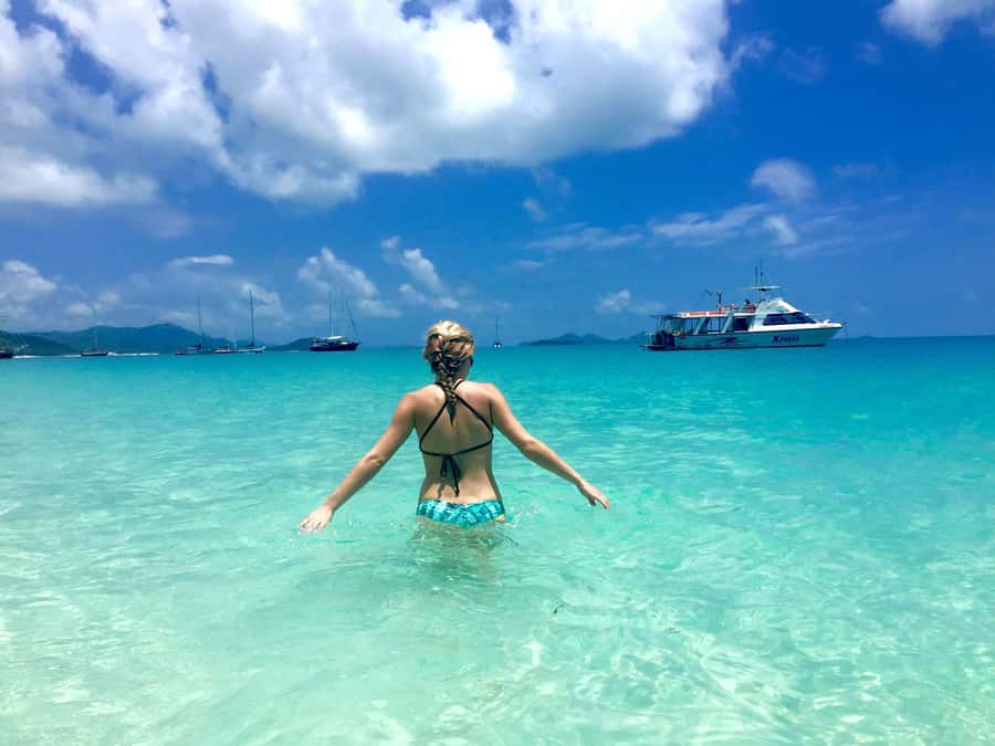 Airlie Beach: Whitehaven Beach BBQ & Hill Inlet Adventure - The ride from Airlie Beach across the Whitsunday Passage