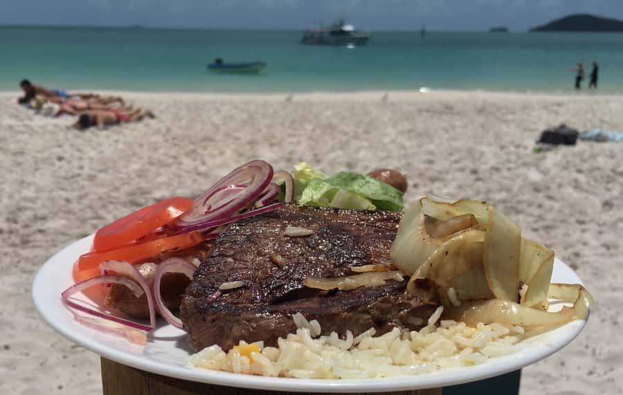 Airlie Beach: Whitehaven Beach BBQ & Hill Inlet Adventure - The beach BBQ is more than a box lunch