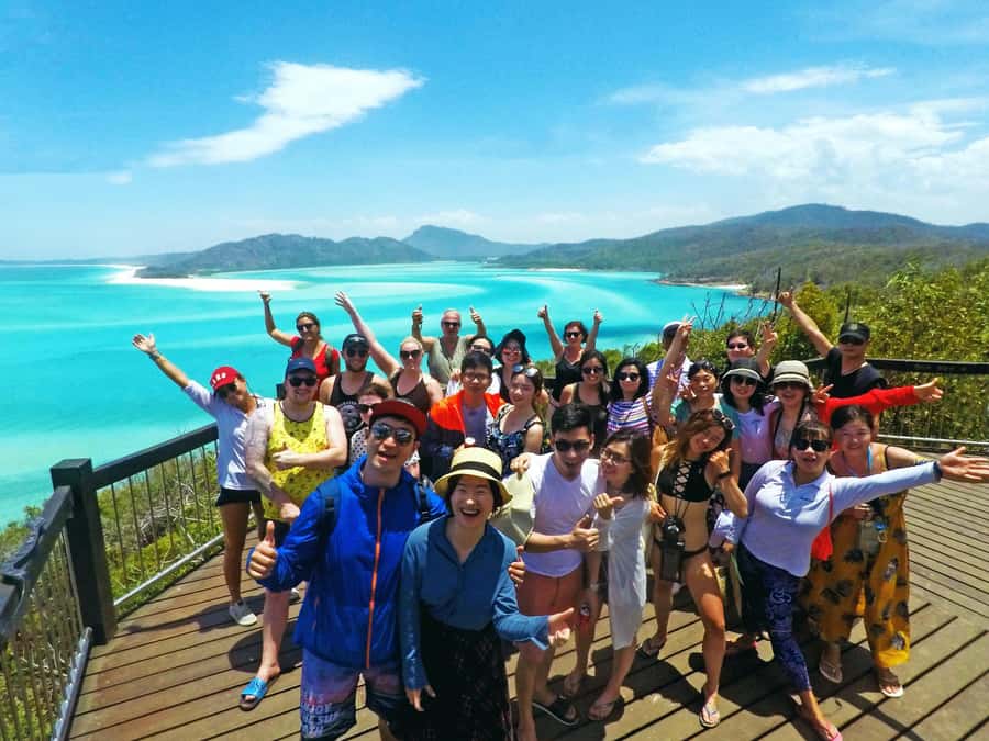 Airlie Beach: Whitehaven Beach Club - First views of Whitehaven Beach