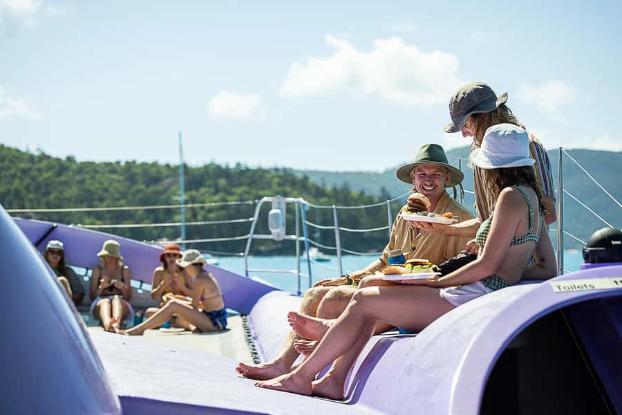 Airlie Beach: Whitsundays Full-Day Camira Sailing Adventure - The Hill Inlet walk and the view from above