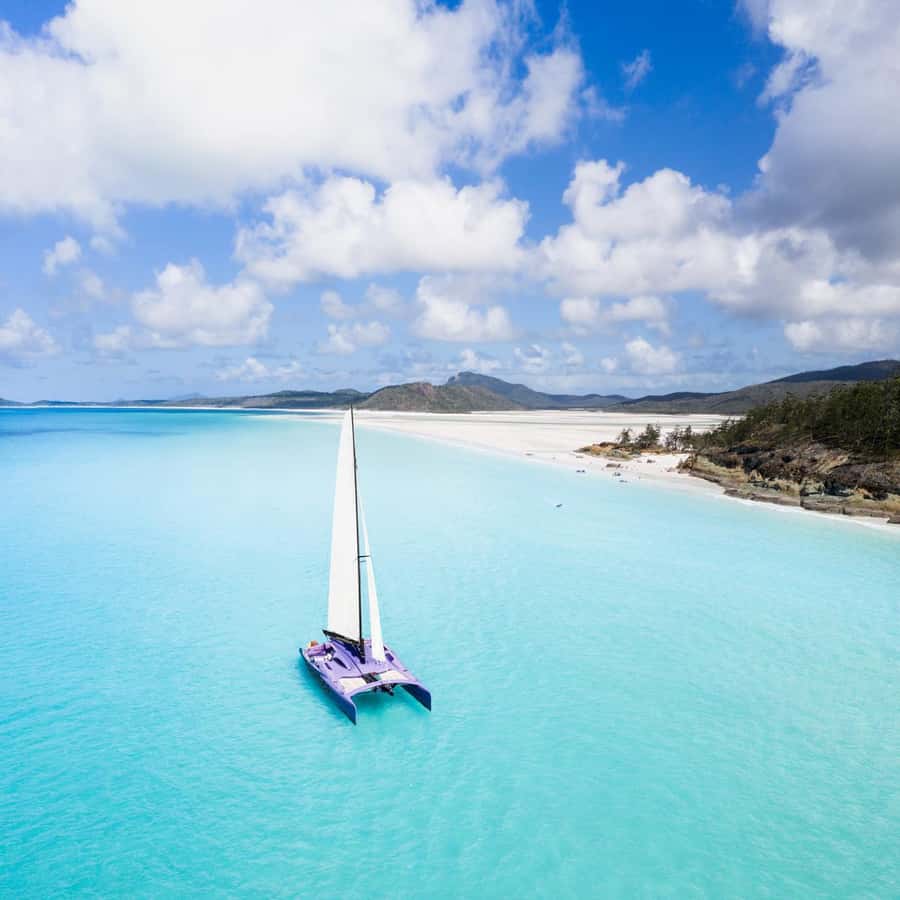 Airlie Beach: Whitsundays Full-Day Camira Sailing Adventure - Swimming and relaxing on the beach