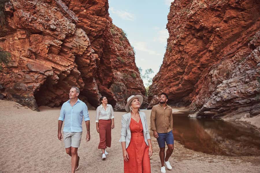 Alice Springs: West MacDonnell Ranges & Standley Chasm Tour - Simpsons Gap: a calm start with a chance for wallabies