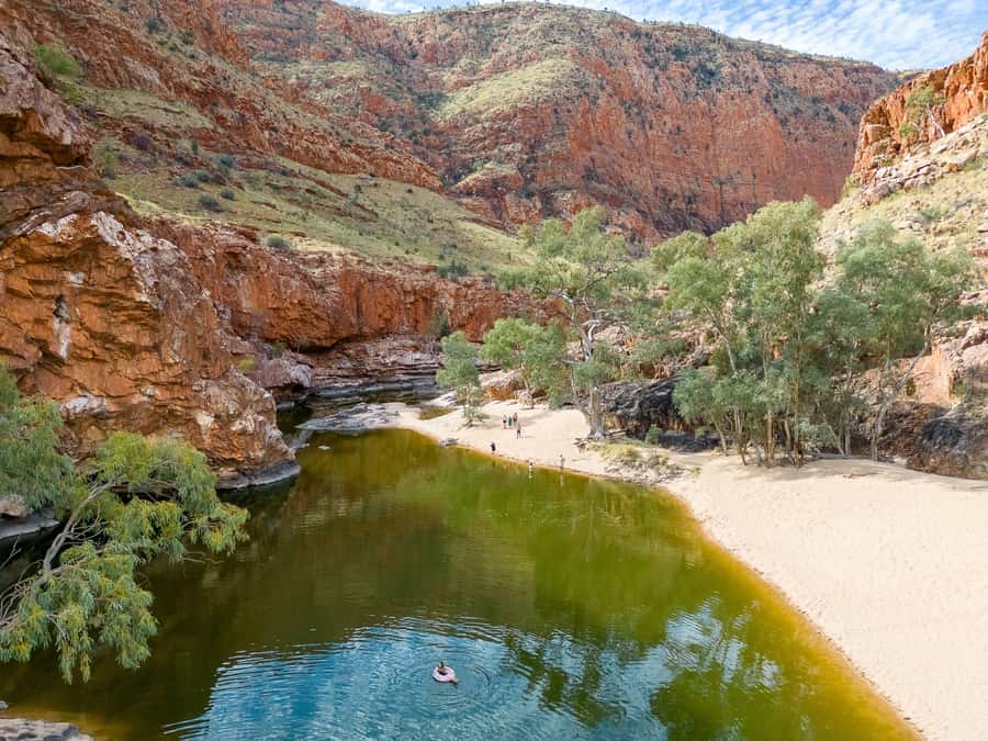 Alice Springs: West MacDonnell Ranges & Standley Chasm Tour - Ellery Creek Big Hole: the best chance to cool off