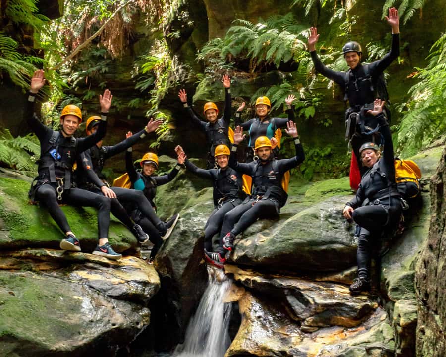 Blue Mountains: Abseiling and Canyoning Experience - The 30-metre waterfall finish