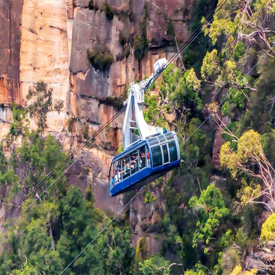 Blue Mountains Adventure: Wild Boar Rock & Cable Car - Scenic World and the steep railway