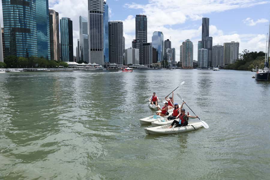 Brisbane: 2-Hour Kayak Hire on Brisbane River - Heading Toward South Bank
