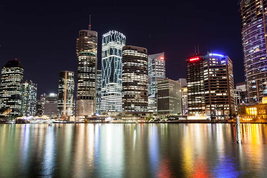 Brisbane: Illuminated River Night Kayak Tour - Paddling toward the Story Bridge