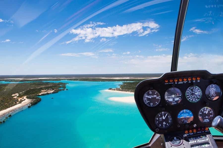 Broome: 30-Minute Scenic Helicopter Flight - Willie Creek brings the strongest color