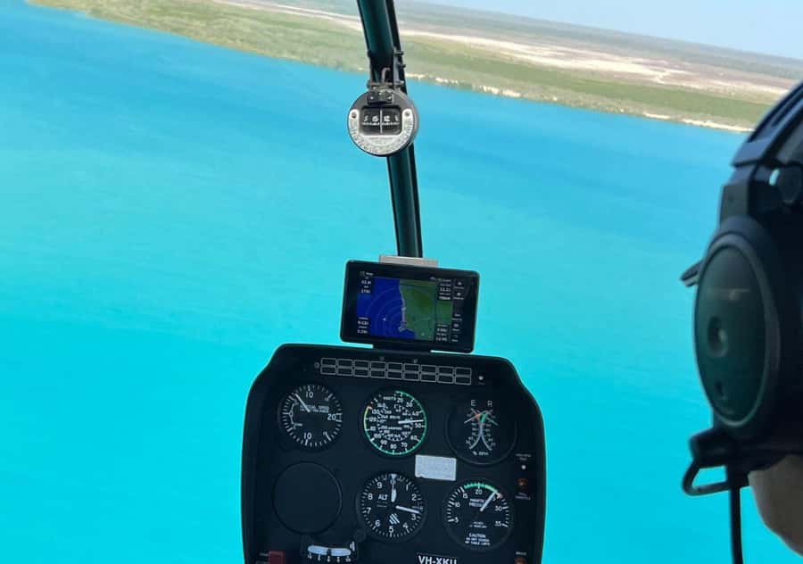 Broome: 30-Minute Scenic Helicopter Flight - The return route crosses Broome Jetty and Roebuck Bay