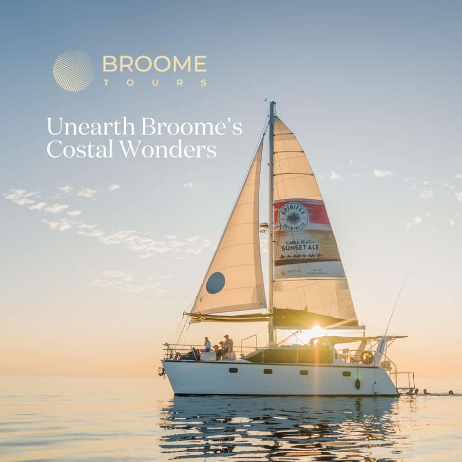 Broome's Iconic Catamaran Sunset Cruise - Canapés, grazing boards, and the licensed bar