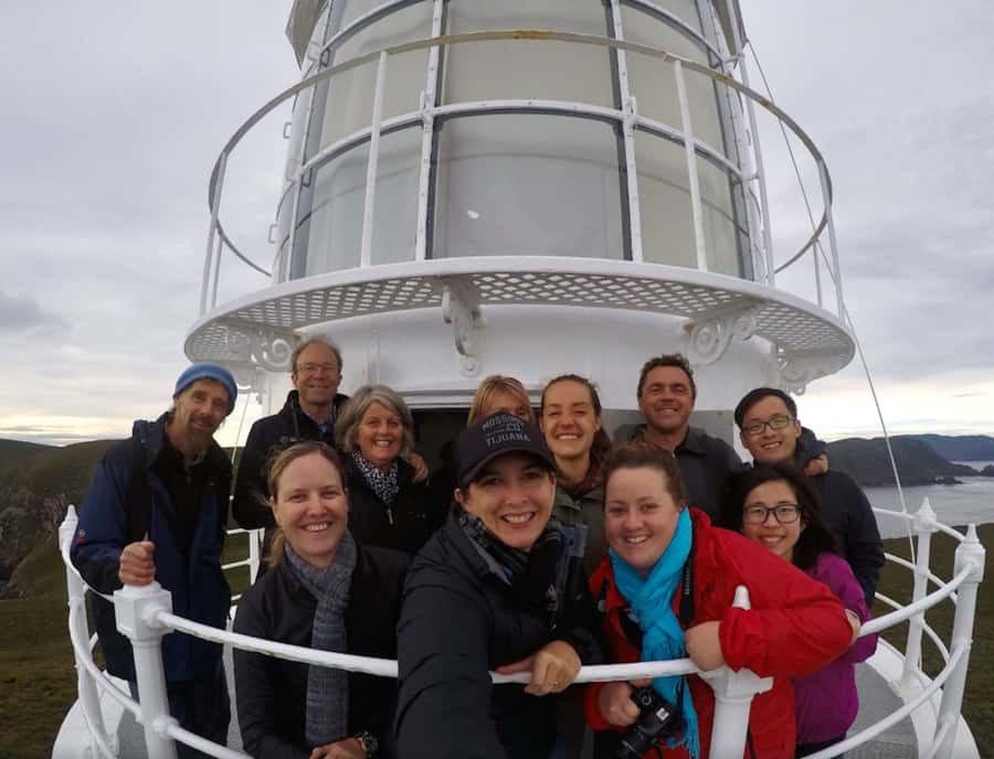 Bruny Island: Cape Bruny Lighthouse Tour - The balcony above the pounding sea