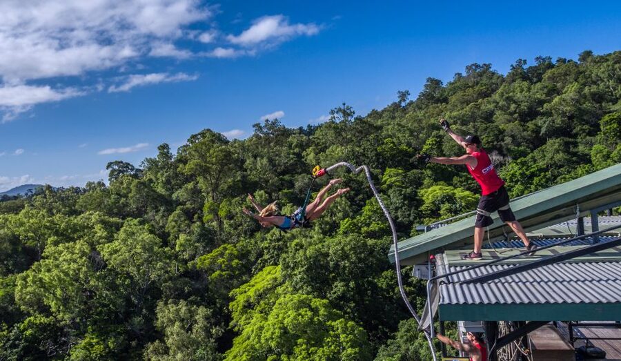 Cairns: Bungy Jump - Who will enjoy this most?