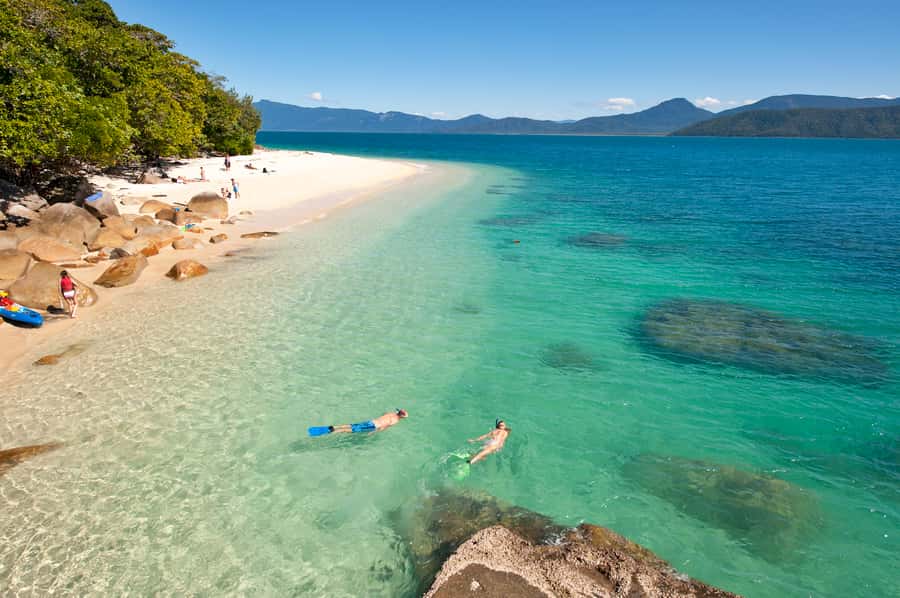 Cairns: Fitzroy Island Ferry with Optional Lunch & Activity - Glass-bottom boat rides with Georgina and Carmen