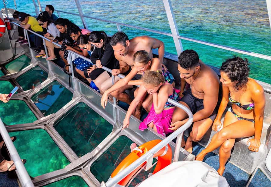 Cairns: Outer Great Barrier Reef Pontoon with Activities - Glass-Bottom Boat, Semi-Submersible, and Observatory