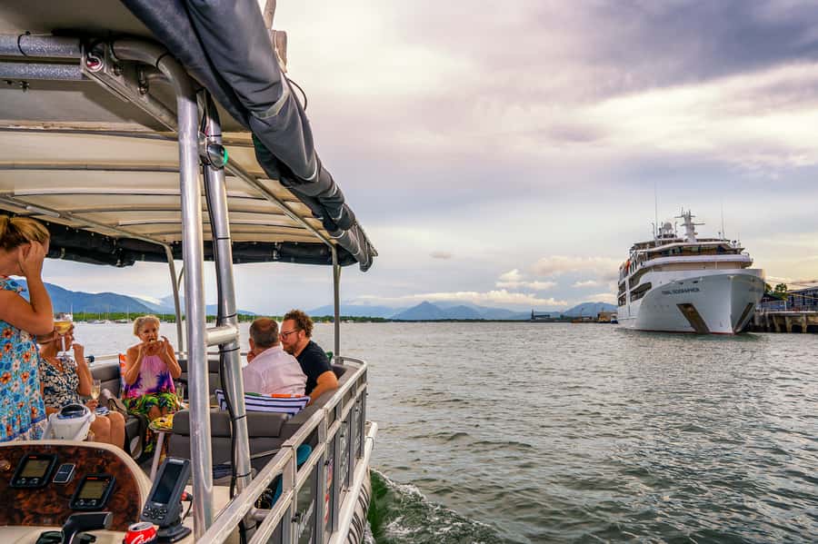 Cairns: Sunset River Cruise with Snack and Drinks - Golden Hour, Clouds, and Cairns After Dark