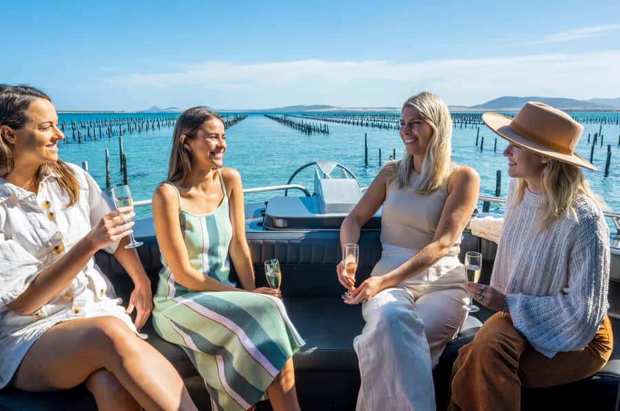 Coffin Bay: Oyster Farm Boat Tour with Wading & 12 Oysters - Walking among the oyster beds