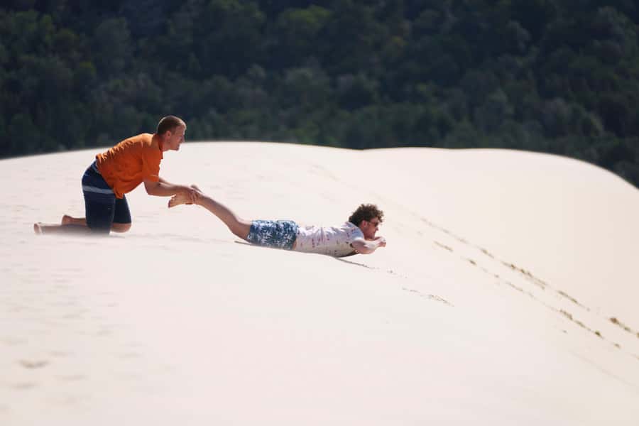 From Brisbane: Moreton Island Full-Day Trip - Sand tobogganing at speeds over 40 miles per hour
