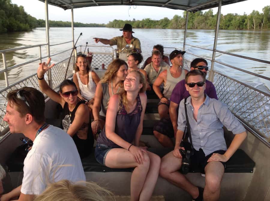 From Darwin: Litchfield Park Tour & Jumping Crocodile Cruise - Hotel pickup and the 11-hour road day
