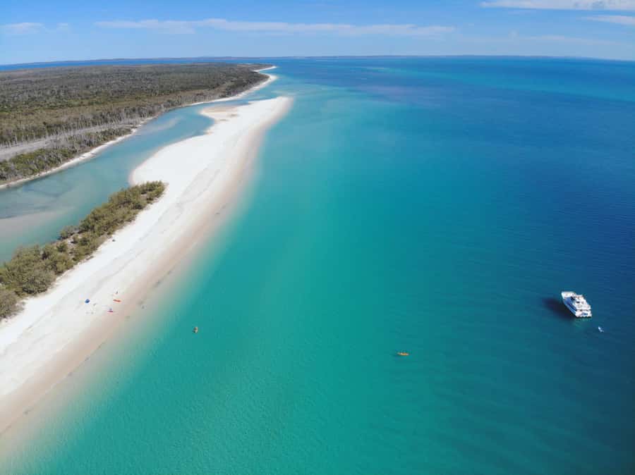 From Hervey Bay: Half-Day K'gari Fraser Island Beach Cruise - Leaving Hervey Bay across the Great Sandy Strait