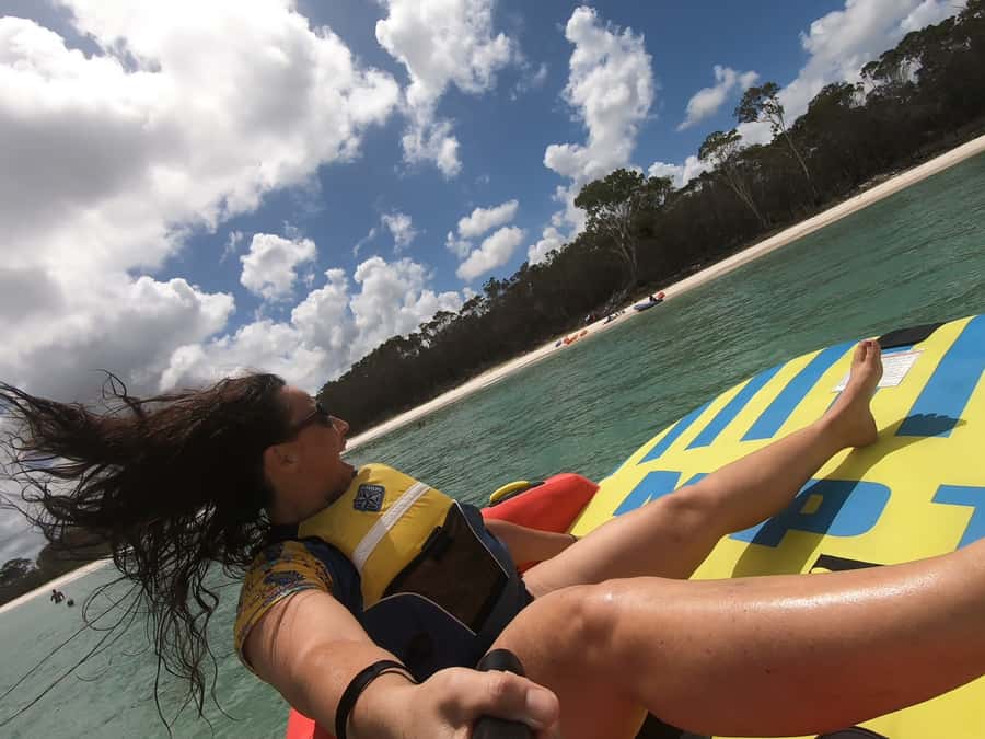 From Hervey Bay: Half-Day K'gari Fraser Island Beach Cruise - K’gari’s West Coast or Pelican Banks