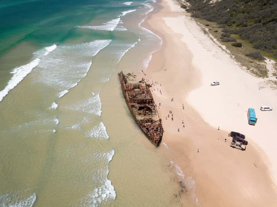 From Hervey Bay: K'gari, Fraser Island Two-Day Coach Tour - 75 Mile Beach and Indian Head bring the big views