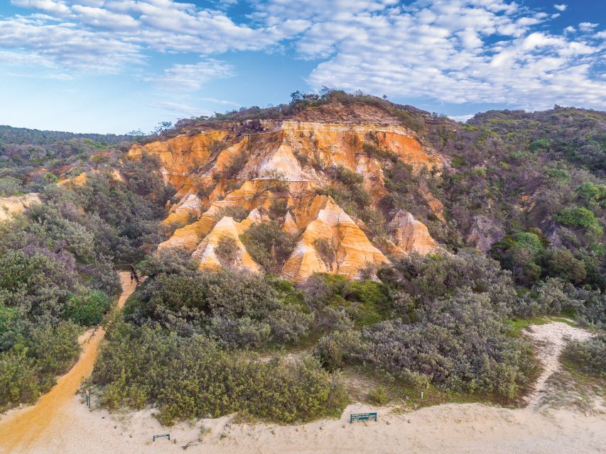 From Hervey Bay: K'gari, Fraser Island Two-Day Coach Tour - Champagne Pools make a natural saltwater bathtub