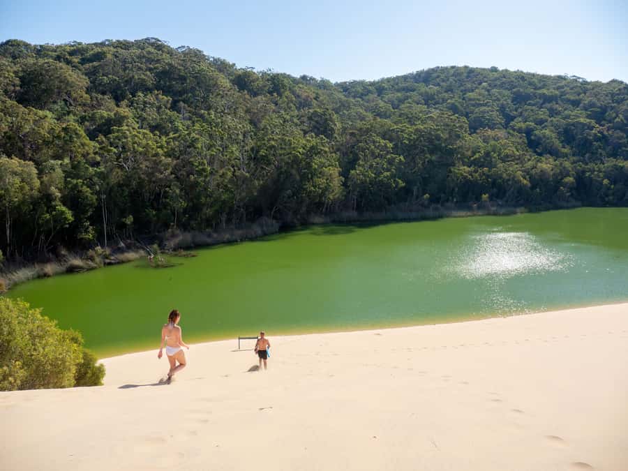 From Hervey Bay: K'gari Getaway Three-day 4WD Coach Tour - Beaches, colored cliffs, and both coasts