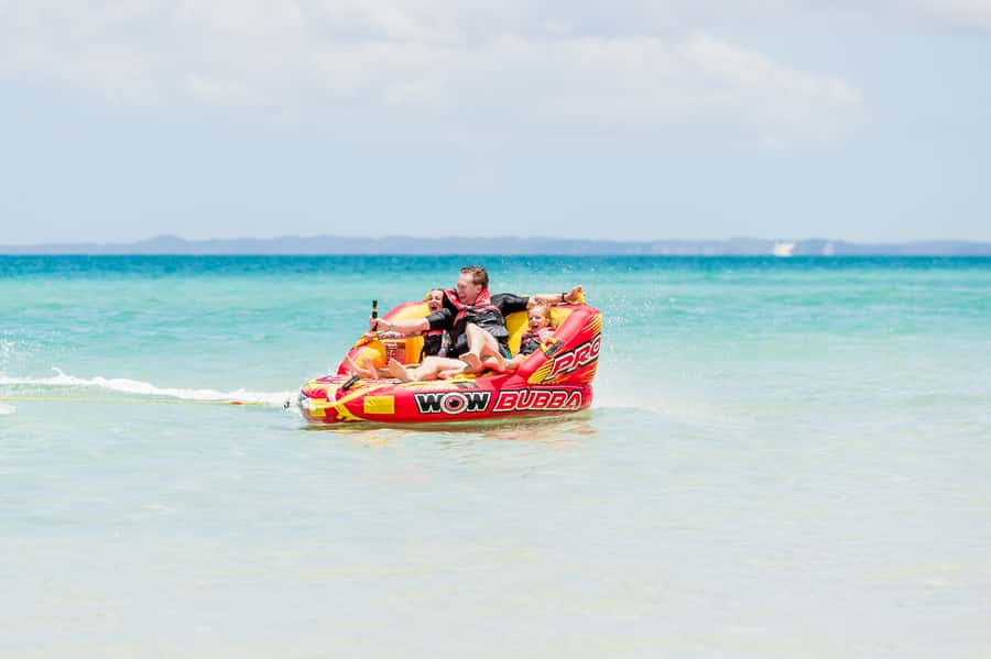 From Hervey Bay: Remote K'gari Tour by Boat with Lunch - Wathumba Creek: snorkeling, kayaks, and clear water