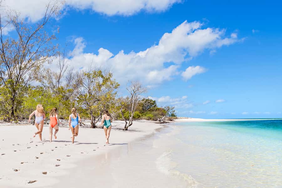 From Hervey Bay: Remote K'gari Tour by Boat with Lunch - Awinya or Bowarrady Creek after lunch