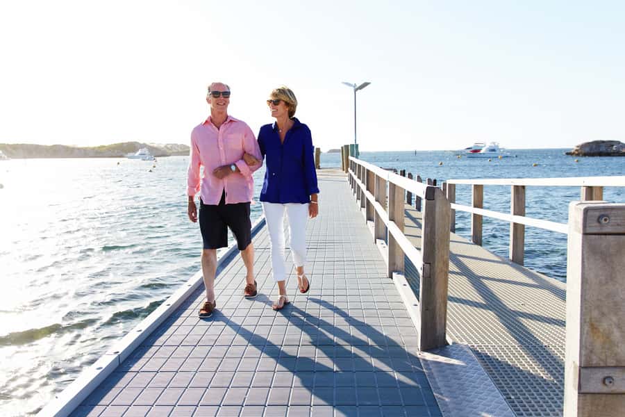 From Perth: Rottnest Island Ferry & Bike Trip - South coast bays and calm water stops