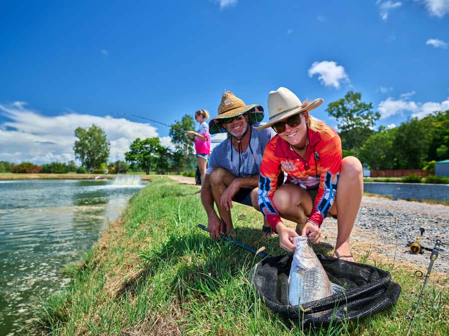 From Port Douglas: Barramundi Pond Fishing with Lunch - A Port Douglas Fishing Trip With the Hard Part Removed