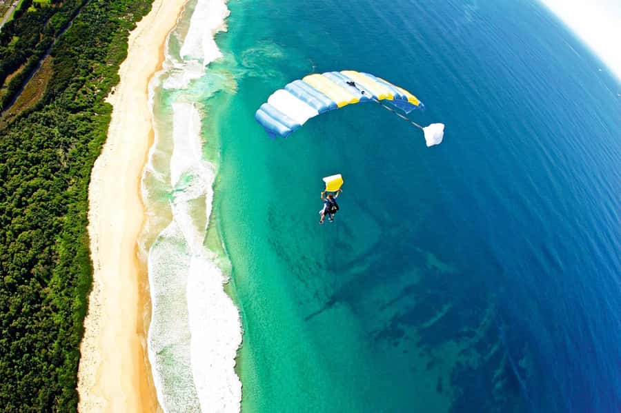 From Sydney: Tandem Skydive Experience over Beach - The flight and the leap from 15,000 feet