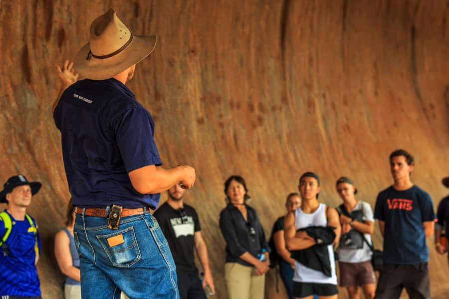 From Yulara: Uluru Tour and Sunset BBQ - The Mala Walk reveals Uluru’s northwestern side