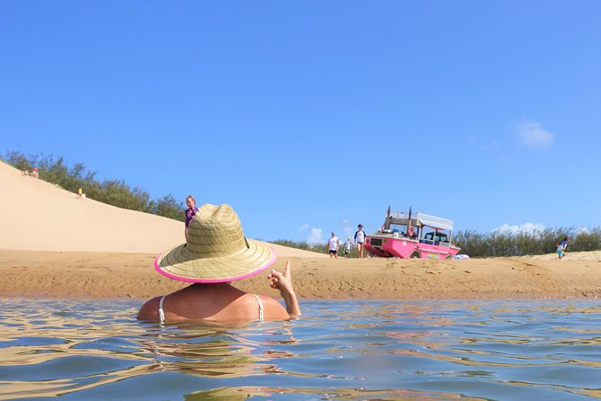 Full-Day 1770 Tour by LARC Amphibious Vehicle Including Sandboarding and Bustard Head Lightstation - Crossing Bustard Bay by Land and Water