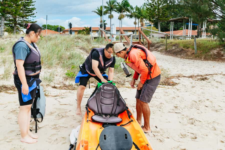 Gold Coast: Wave Break Island Kayaking & Snorkeling tour - Snorkelling beside the rocky reef