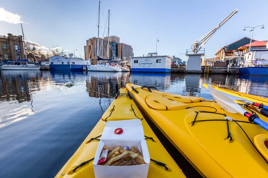 Hobart City 2.5-Hour Kayak Tour - Battery Point from the water