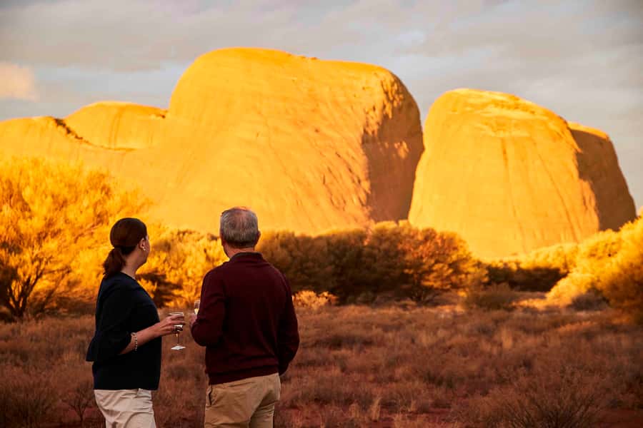 Kata Tjuṯa Sunset Tour with Sparkling Wine and Cheeseboard - The sunset timing is not as simple as the title suggests