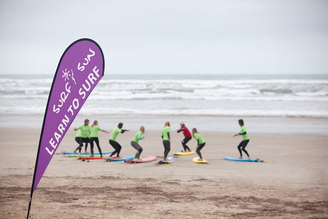 Learn to Surf at Middleton Beach - Sand practice prepares you for the gentle waves
