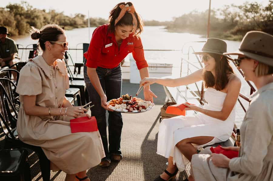 Longreach: Drover's Sunset Cruise & Outback Dinner & Show - Pickup across Longreach and the 30-minute coach ride