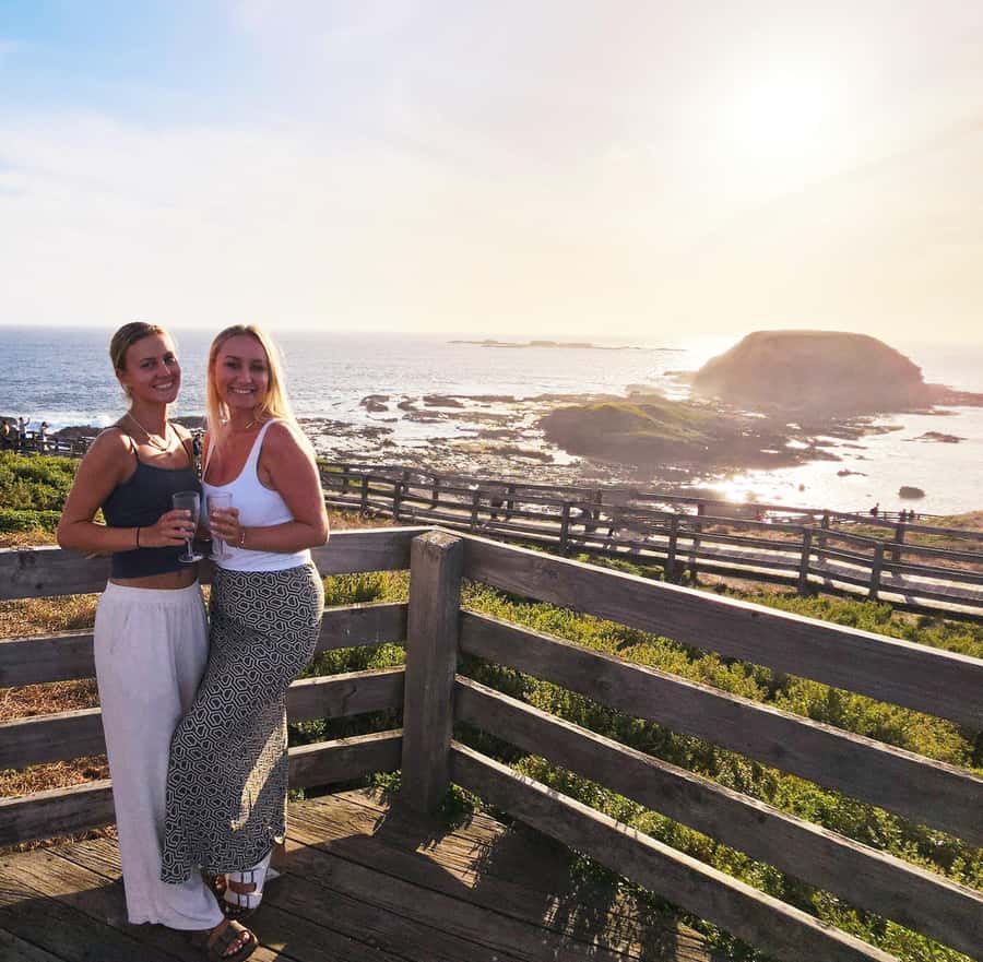 Melbourne: Boutique Phillip Island Wine, Dine & Penguin Tour - The Nobbies at golden hour
