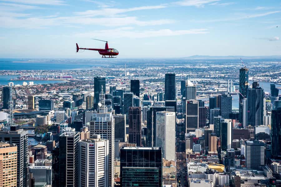Melbourne: Private City & Beaches Helicopter Ride - St Kilda Boardwalk and Luna Park from above