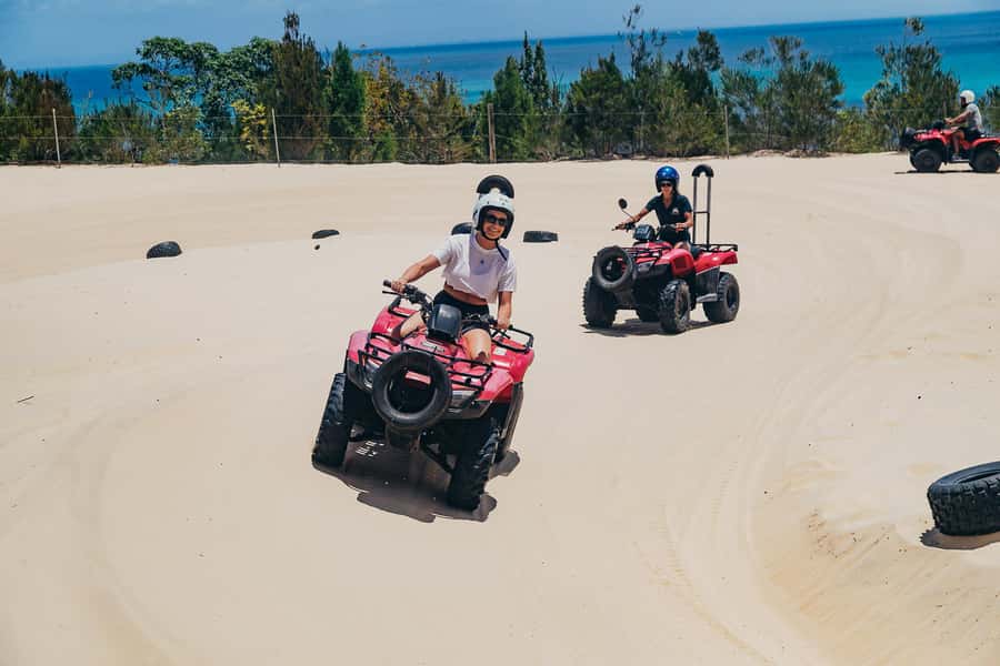 Moreton Island: Tangalooma Day Trip with ATV Quad Bike Tour - Key things to know before booking