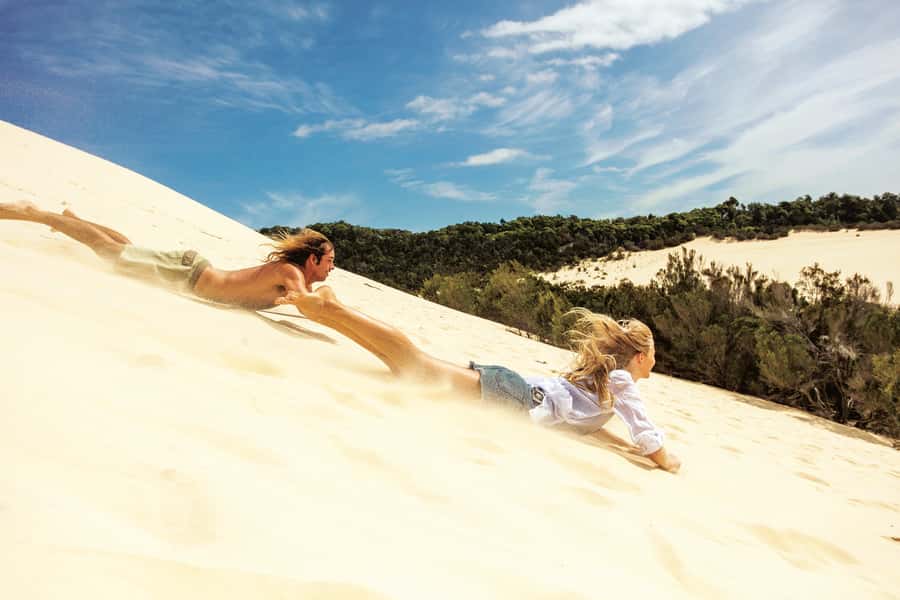 Moreton Island: Tangalooma Desert Safari and Dolphin Feeding - Timing, heat, and the long return home