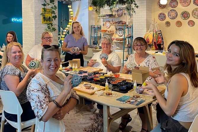 Mosaic Art Classes Sydney: Turkish Lamp Workshop - How the glass pieces become a mosaic