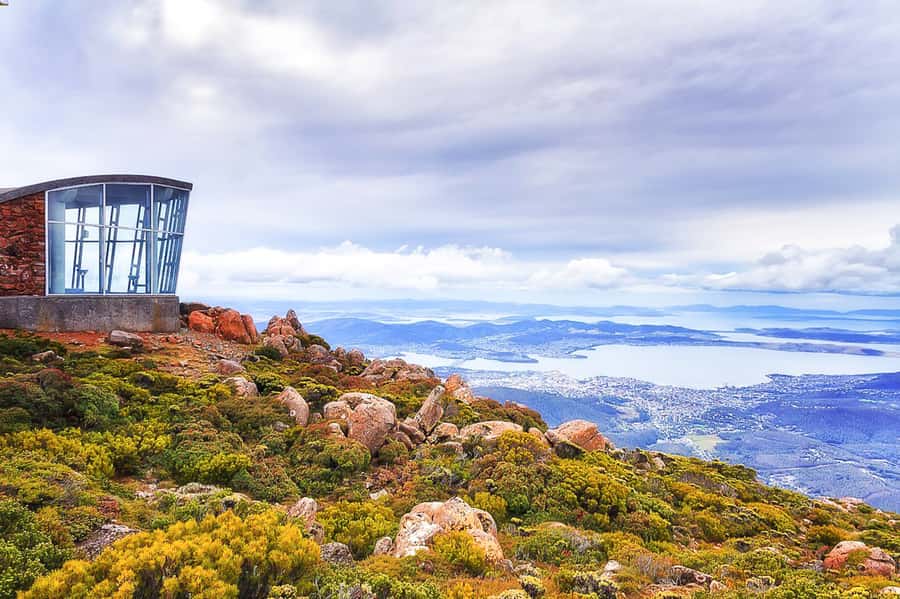 Mt Wellington: Ultimate Experience from Hobart - The summit observatory and Hobart views