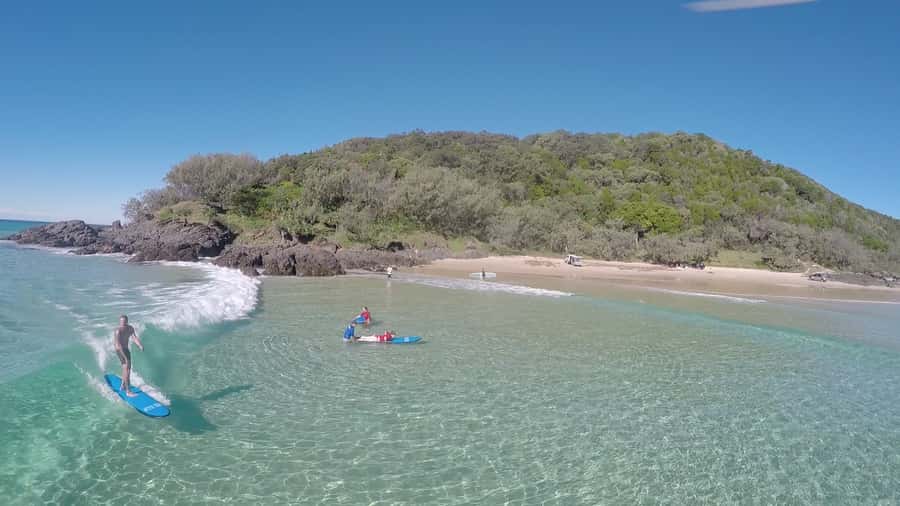 Noosa: Epic Learn to Surf Safari 4x4 - Double Island Point - Leaving Noosa for Double Island Point
